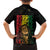 Reggae King Marley Family Matching Off Shoulder Maxi Dress and Hawaiian Shirt Typeset Grunge Style LT7 - Wonder Print Shop
