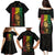 Reggae King Marley Family Matching Puletasi and Hawaiian Shirt Typeset Grunge Style - Wonder Print Shop