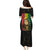 Reggae King Marley Family Matching Puletasi and Hawaiian Shirt Typeset Grunge Style - Wonder Print Shop