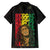 Reggae King Marley Family Matching Short Sleeve Bodycon Dress and Hawaiian Shirt Typeset Grunge Style - Wonder Print Shop