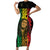 Reggae King Marley Family Matching Short Sleeve Bodycon Dress and Hawaiian Shirt Typeset Grunge Style - Wonder Print Shop