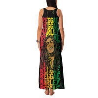 Reggae King Marley Family Matching Tank Maxi Dress and Hawaiian Shirt Typeset Grunge Style - Wonder Print Shop