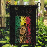 Reggae King Marley Garden Flag Typeset Grunge Style - Wonder Print Shop