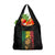 Reggae King Marley Grocery Bag Typeset Grunge Style