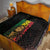 Reggae King Marley Quilt Typeset Grunge Style - Wonder Print Shop