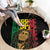 Reggae King Marley Round Carpet Typeset Grunge Style