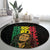 Reggae King Marley Round Carpet Typeset Grunge Style