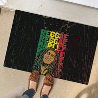 Reggae King Marley Rubber Doormat Typeset Grunge Style - Wonder Print Shop