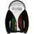 Reggae King Marley Sherpa Hoodie Typeset Grunge Style - Wonder Print Shop