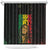 Reggae King Marley Shower Curtain Typeset Grunge Style