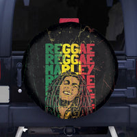 Reggae King Marley Spare Tire Cover Typeset Grunge Style - Wonder Print Shop
