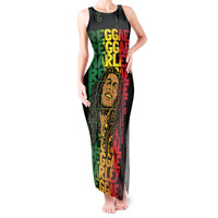 Reggae King Marley Tank Maxi Dress Typeset Grunge Style - Wonder Print Shop