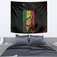 Reggae King Marley Tapestry Typeset Grunge Style - Wonder Print Shop