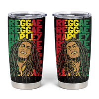 Reggae King Marley Tumbler Cup Typeset Grunge Style - Wonder Print Shop