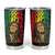 Reggae King Marley Tumbler Cup Typeset Grunge Style