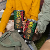 Reggae King Marley Tumbler Cup Typeset Grunge Style - Wonder Print Shop