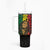 Reggae King Marley Tumbler With Handle Typeset Grunge Style - Wonder Print Shop