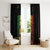 Reggae King Marley Window Curtain Typeset Grunge Style - Wonder Print Shop