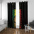 Reggae King Marley Window Curtain Typeset Grunge Style - Wonder Print Shop
