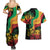 Reggae Day Couples Matching Summer Maxi Dress and Hawaiian Shirt One Love One Heart LT7 - Wonder Print Shop