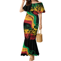 Reggae Day Family Matching Mermaid Dress and Hawaiian Shirt One Love One Heart LT7 - Wonder Print Shop