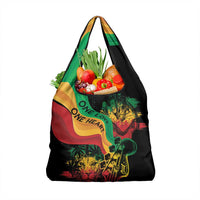 Reggae Day Grocery Bag One Love One Heart