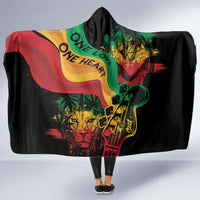 Reggae Day Hooded Blanket One Love One Heart
