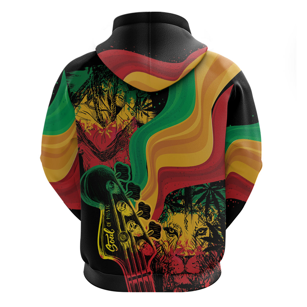 Reggae Day Hoodie One Love One Heart - Wonder Print Shop