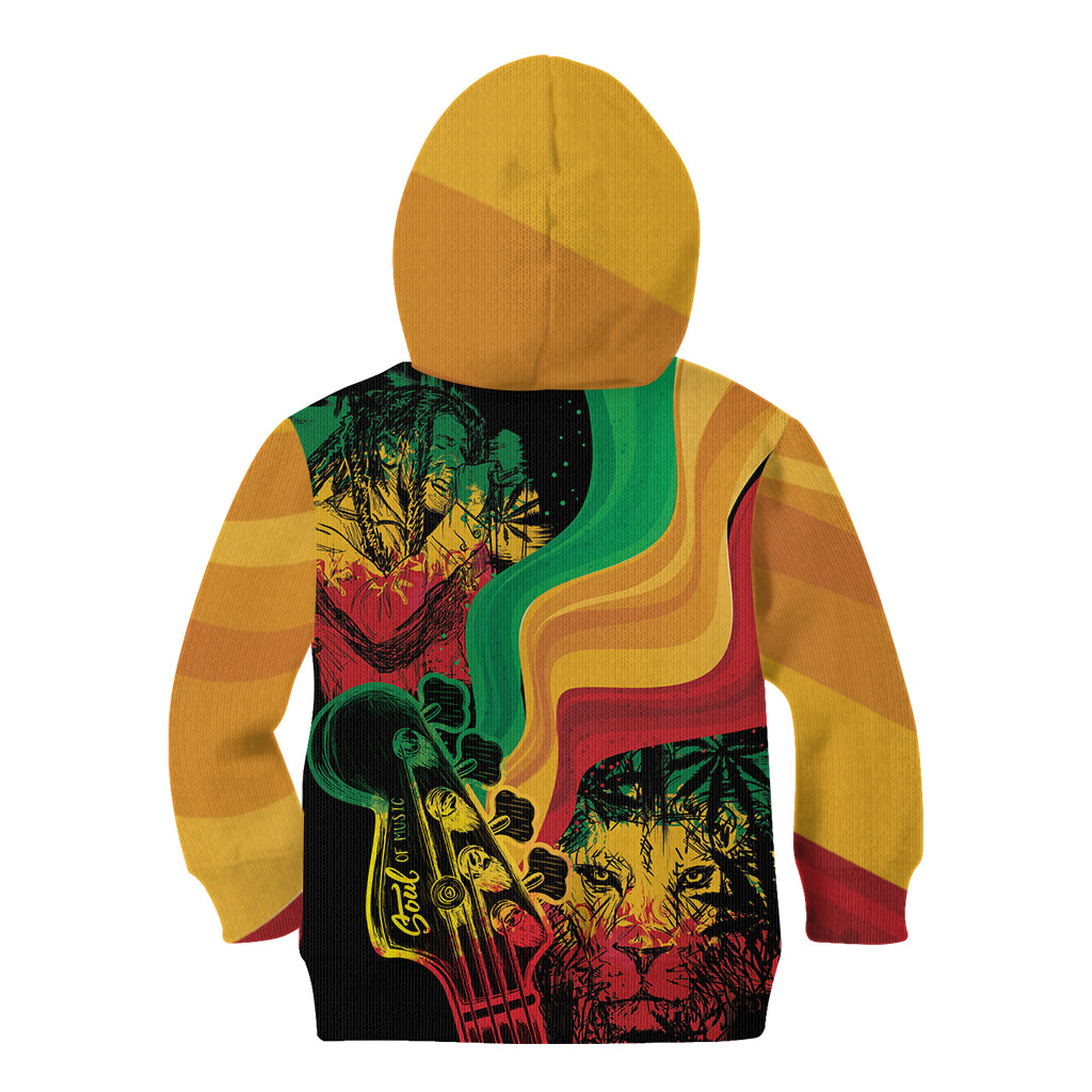 Reggae Day Kid Hoodie One Love One Heart - Wonder Print Shop