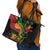 Reggae Day Leather Tote Bag One Love One Heart