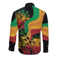 Reggae Day Long Sleeve Button Shirt One Love One Heart - Wonder Print Shop
