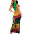 Reggae Day Short Sleeve Bodycon Dress One Love One Heart - Wonder Print Shop