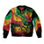 Reggae Day Sleeve Zip Bomber Jacket One Love One Heart - Wonder Print Shop
