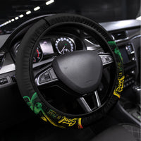 Reggae Day Steering Wheel Cover One Love One Heart - Wonder Print Shop