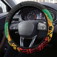 Reggae Day Steering Wheel Cover One Love One Heart - Wonder Print Shop
