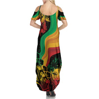 Reggae Day Summer Maxi Dress One Love One Heart - Wonder Print Shop