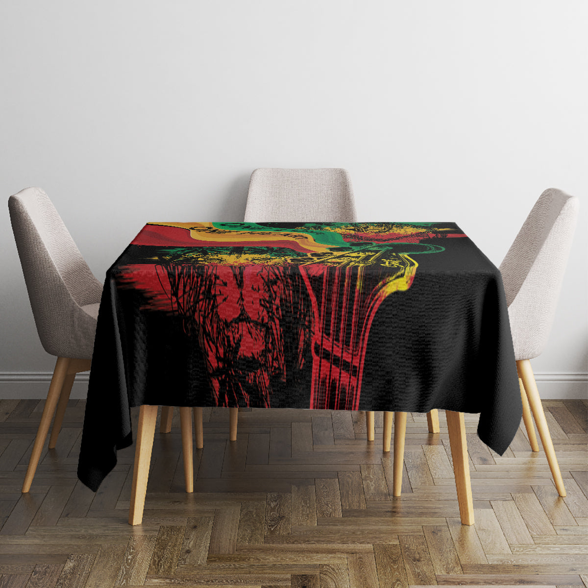 Reggae Day Tablecloth One Love One Heart - Wonder Print Shop