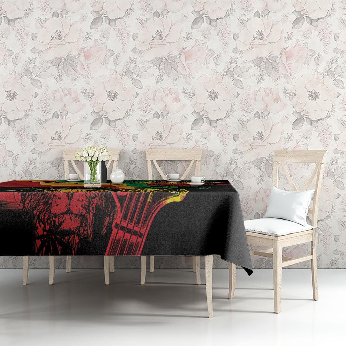 Reggae Day Tablecloth One Love One Heart - Wonder Print Shop