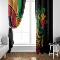 Reggae Day Window Curtain One Love One Heart - Wonder Print Shop