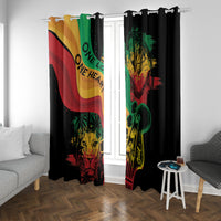 Reggae Day Window Curtain One Love One Heart - Wonder Print Shop