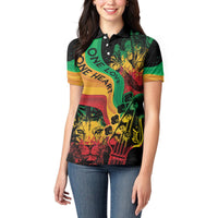 Reggae Day Women Polo Shirt One Love One Heart - Wonder Print Shop