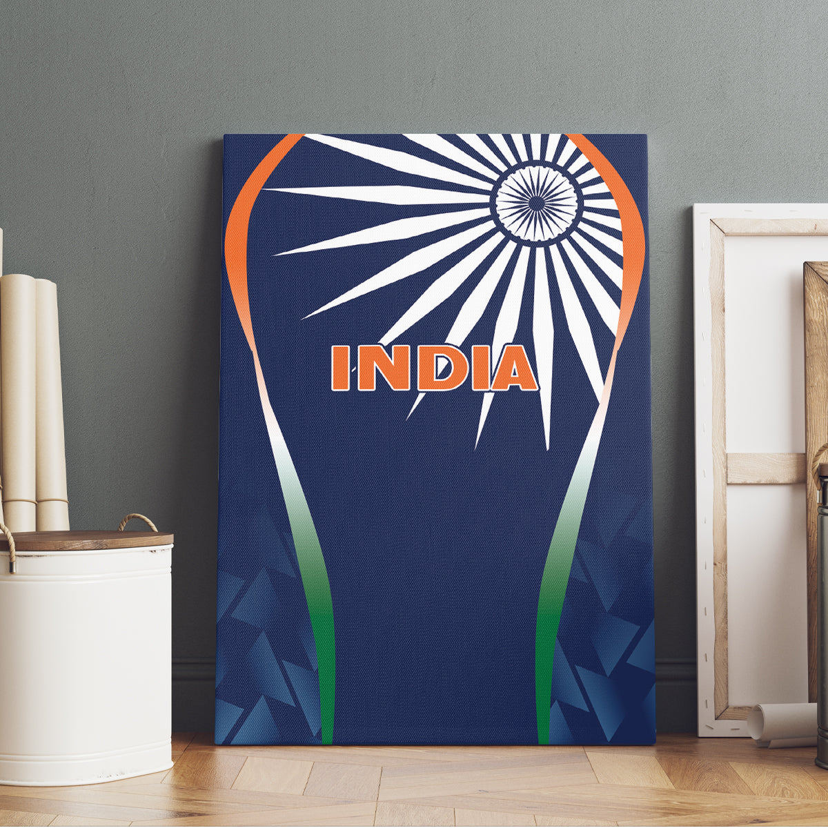 India Cricket World Cup 2024 Canvas Wall Art Men In Blue Dynamic LT7 - Wonder Print Shop
