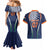 India Cricket World Cup 2024 Couples Matching Mermaid Dress and Hawaiian Shirt Men In Blue Dynamic LT7 - Wonder Print Shop