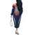 India Cricket World Cup 2024 Off The Shoulder Long Sleeve Dress Men In Blue Dynamic - Wonder Print Shop