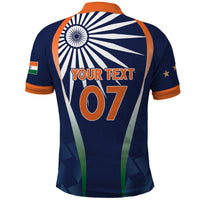 India Cricket World Cup 2024 Polo Shirt Men In Blue Dynamic - Wonder Print Shop