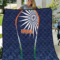 India Cricket World Cup 2024 Quilt Men In Blue Dynamic - Wonder Print Shop