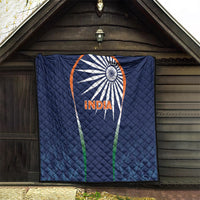 India Cricket World Cup 2024 Quilt Men In Blue Dynamic - Wonder Print Shop