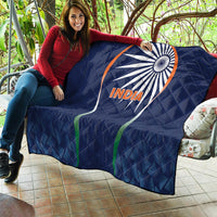 India Cricket World Cup 2024 Quilt Men In Blue Dynamic - Wonder Print Shop