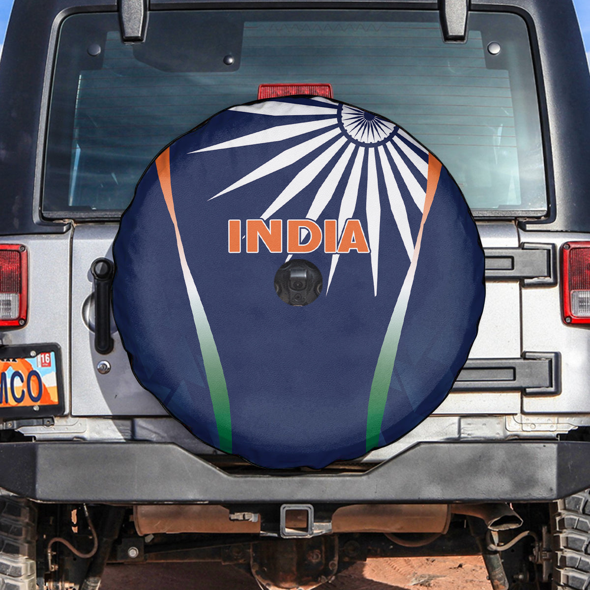 India Cricket World Cup 2024 Spare Tire Cover Men In Blue Dynamic - Wonder Print Shop