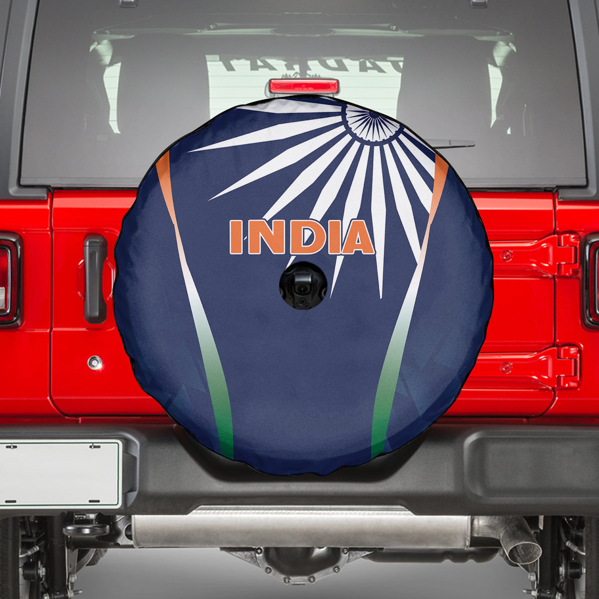 India Cricket World Cup 2024 Spare Tire Cover Men In Blue Dynamic - Wonder Print Shop